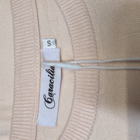 Two Piece Short Sleeve Sweater Matching Loungewear Set, Size Small, NWT - Picture 6 of 12